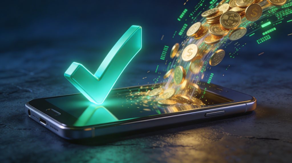 Retiro exitoso y rápido desde un casino online usando billeteras digitales o criptomonedas